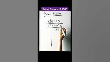 prime factors of 5005 || prime factors #shorts #maths #primefactors