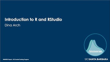 Introduction to R and RStudio