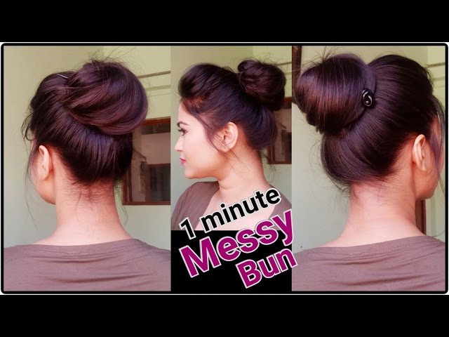 Beyhadh- Jennifer Winget's Easy Bun Hairstyle for Indian Wedding Occasion &  Party For Medium Hair - YouTube