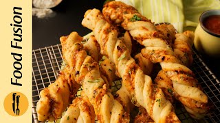 We Twisted Our Pizza Recipe - Viral Twisted Pizza Sticks By Food Fusion