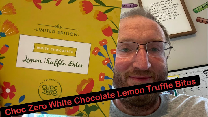 Choc Zero White Chocolate Lemon Truffle Bites
