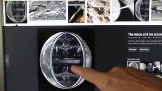 Flat earth moon alien spaceship crater surface