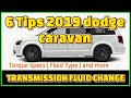 Dodge Caravan 6 Tips | Less Than 2 minutes | DIY | How to Change the Transmission Fluid and Filter