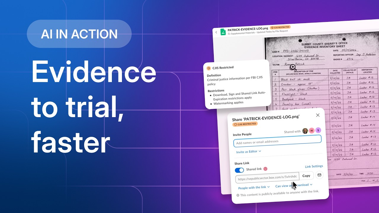 Box AI Demo: Secure digital evidence management for prosecutors
