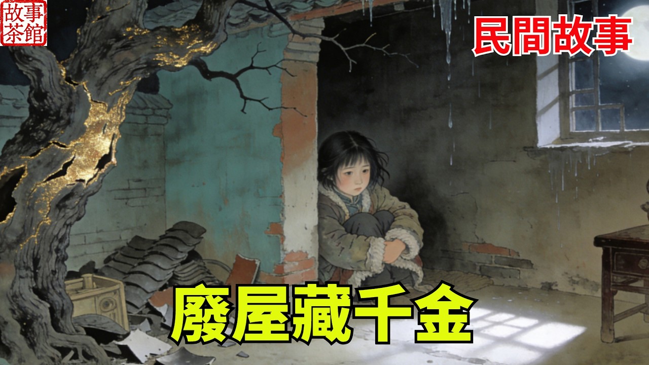爹娘過世分家產，兄長把房舍地畝全都霸占，只留半間漏雨廢屋給幼妹，寒夜孤女躲在墻角，屋外老棗樹忽然開口：這舊屋裏藏著千兩寶！#民間故事#情感 #睡前故事#人生感悟