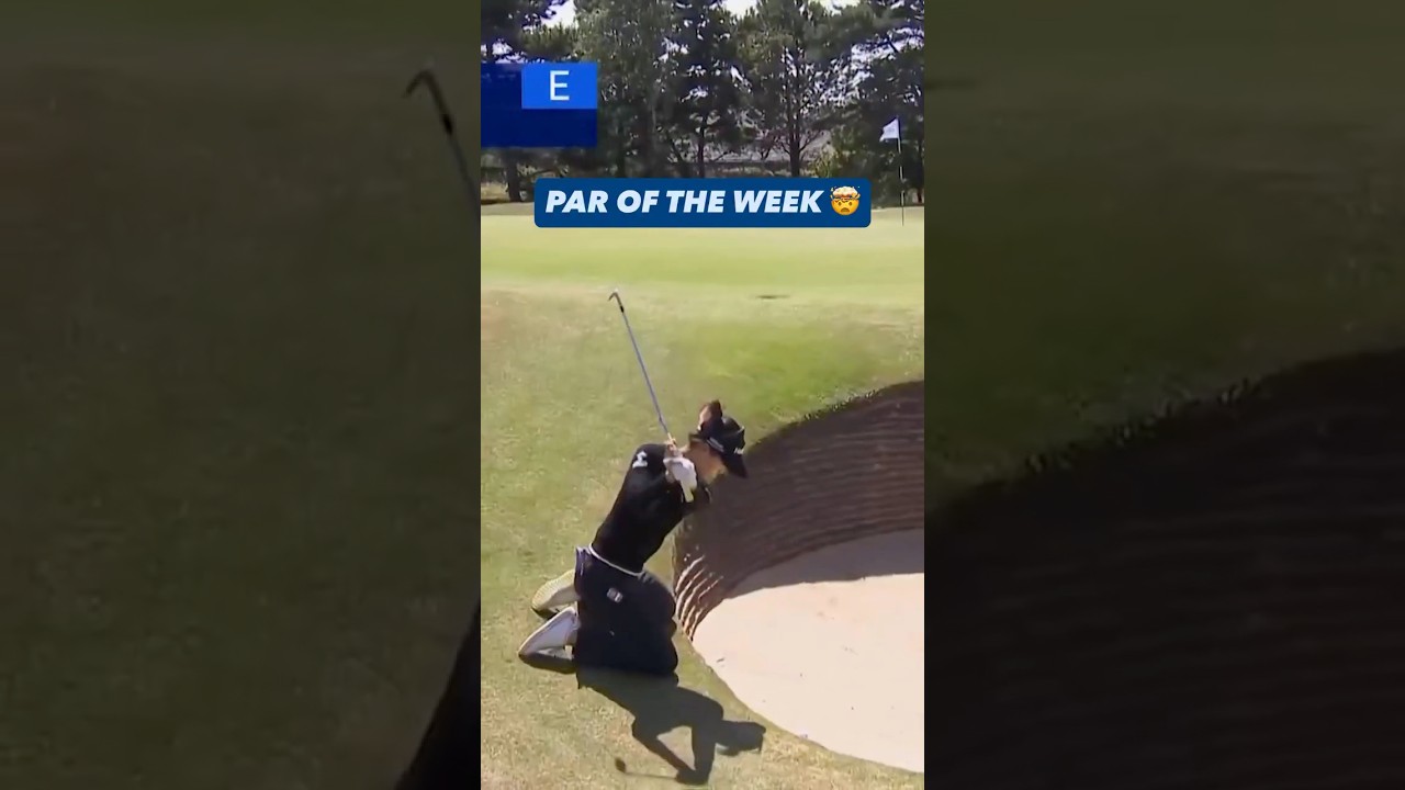 Lydia Ko holes out to save par after bunker troubles 🤯