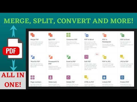 ALL IN ONE! MERGE, SPLIT AND CONVERT PDFS for FREE!