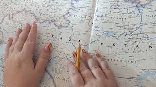 ASMR ~ Aktobe, Kazakhstan History & Geography ~ Soft Spoken Map Tracing Google Earth screenshot 3