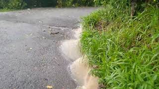 OMG how road without drain causes over flooding 😲😲#subscribe