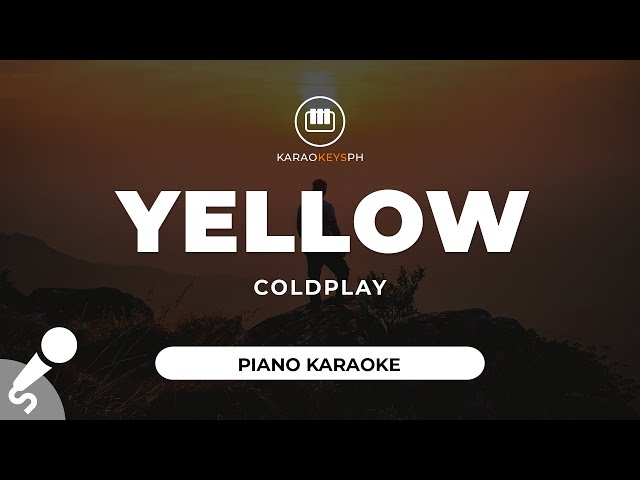 Yellow - Coldplay (Piano Karaoke) class=