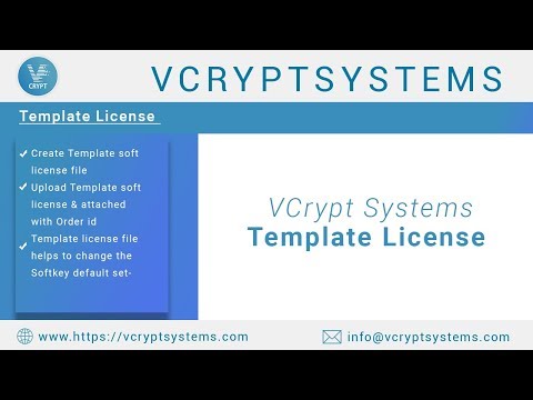 How to create & upload VCrypt template license file