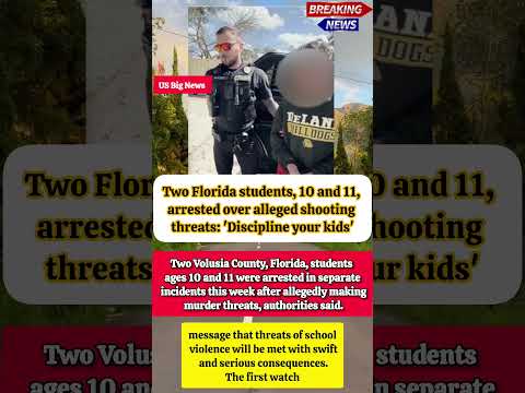 America Reacts! Two Florida students, 10 and 11,arrested over#Breaking News#USNews#NewsShorts#Shorts