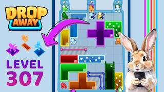 Drop Away Level 307 Solution Walkthrough