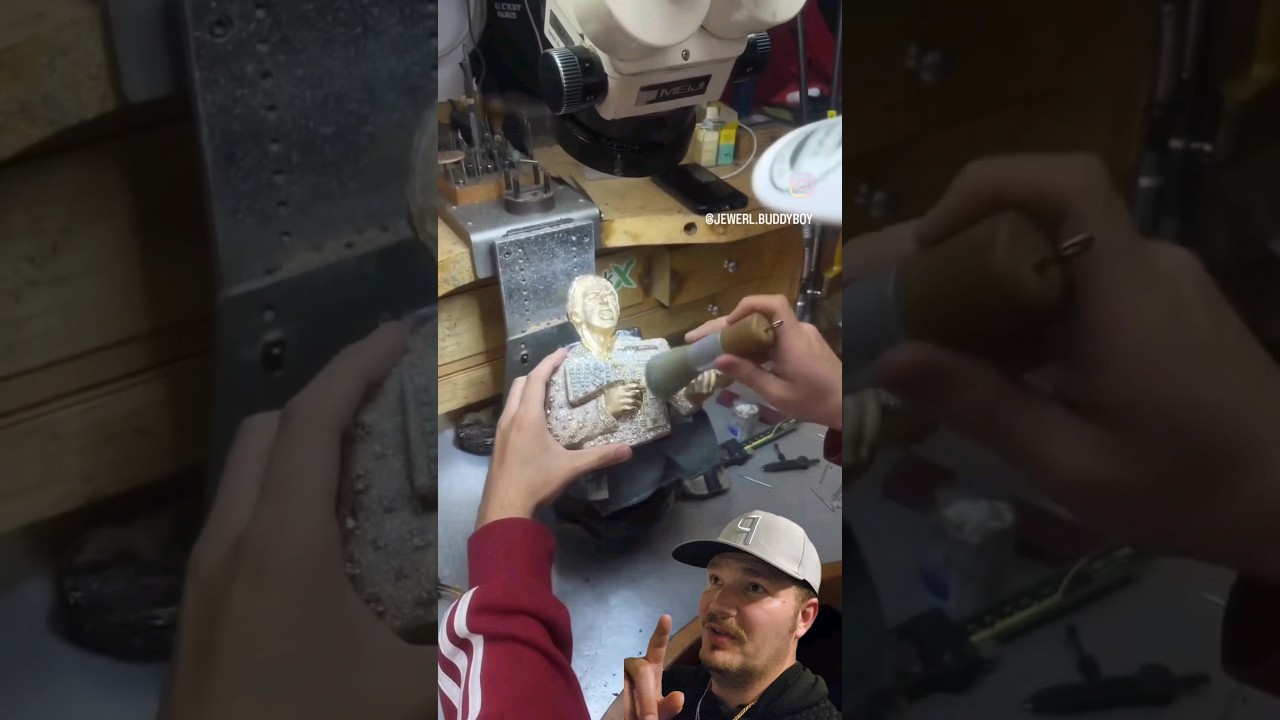 Создание кулона с бриллиантами Scarface от покойного художника Тринидада Puppy 6ixx! 