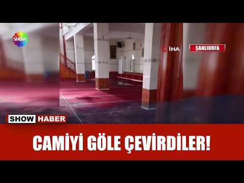 Camiye hortum çekip