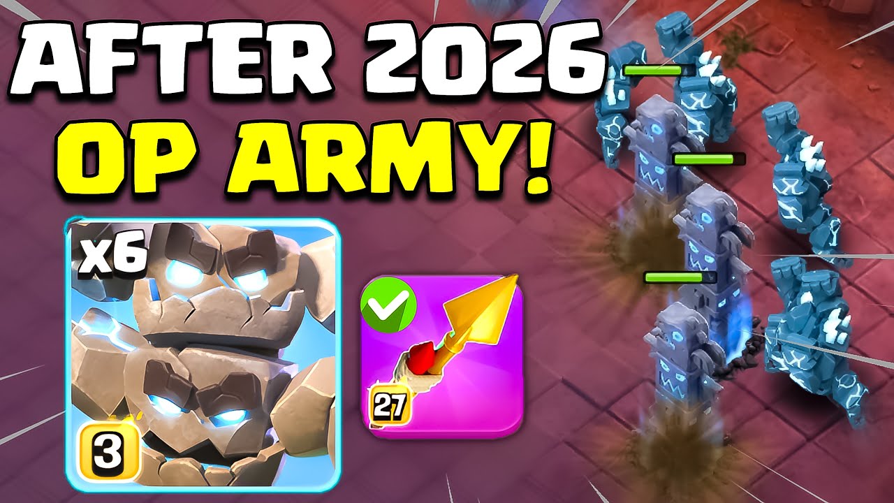 Best TH18 Attack Strategy | After Balance Change Update Meteor Golem with RC Charge Clash of Clans
