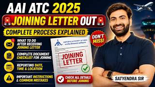 AAI ATC 2025 Joining Letter Out | Complete Process Explained | Documents, Reporting & Next Steps