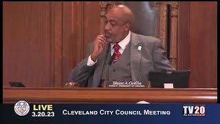 Cleveland City Council Meeting, March 20, 2023