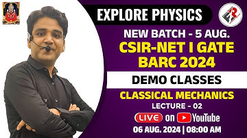 Classical Mechanics Lecture -2 I CSIR NET JRF I GATE  I By Himanshu Sir