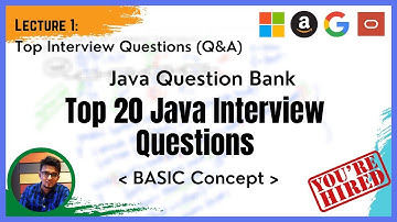 Java Interview Questions ( Part -1): Top 20 Java interview question on basic concept.