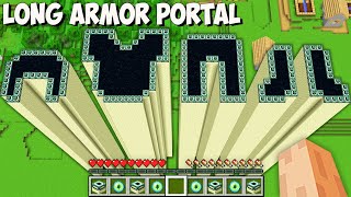 I found THE LONGEST PORTAL ARMOR in Minecraft! This is THE BIGGEST ARMOR END PORTAL!