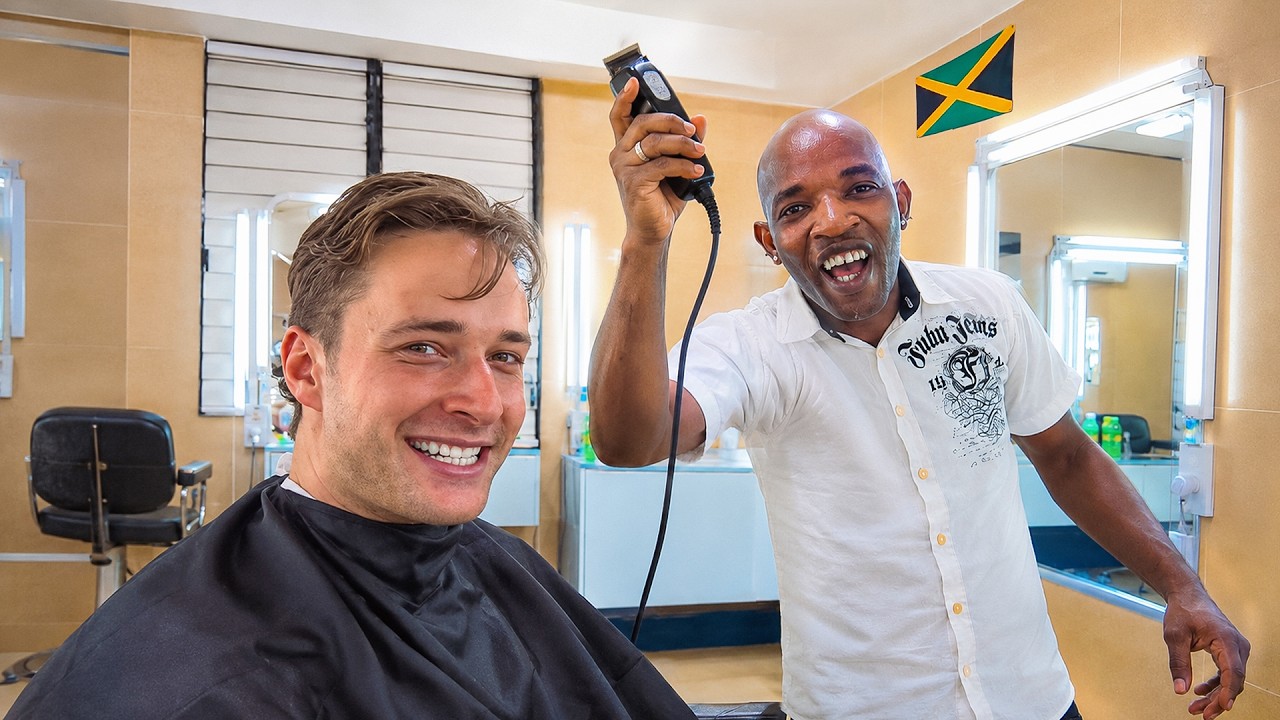 Went Into a Jamaican Barbershop... This Happened 🇯🇲
