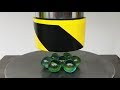 EXPERIMENT HYDRAULIC PRESS 100 TON vs Glass Marbles