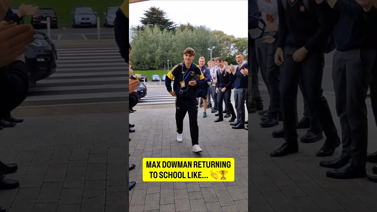 Max Dowman returning to school as a champion be like 😎🏆#Arsenal #MaxDowman #Champions #Football #AFC