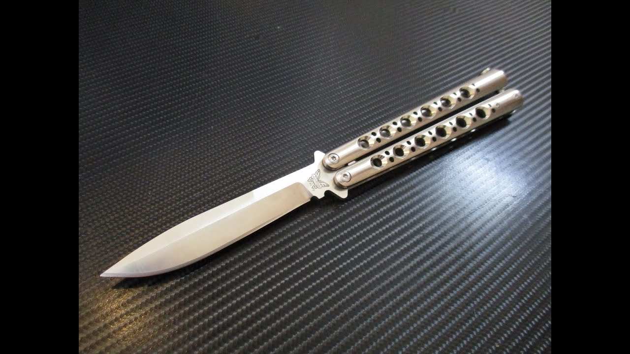 [The One] China balisong bm42 papillon full titane YouTube