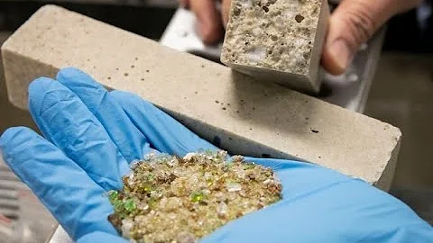 Для чего в Америке добавляют в бетон разбитое стекло