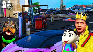 Franklin Upgrade Most Expensive Luxury Vision Supercars In His Workshop GTA 5 | SHINCHAN and CHOP