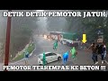 Dramatis !! Detik Detik Pemotor Jatuh Kepala Membentur Beton Di Sitinjau Lauik ❗❗❗