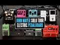 The john mayer solo electric pedalboard  the best shot of mayers board ever