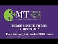 Finalist Of The 3MT Final 2018 At The University Of Turku Kumali Motiani Finalist Of The 3MT Final 2018 At The University Of Turku Kumali Motiani