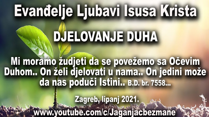 Mi moramo žudjeti da se povežemo sa Očevim Duhom.. On Jedini može da nas poduči Istini..
