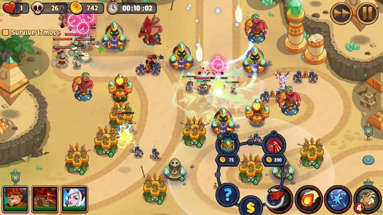 Realm Defense | Shattered Realms | Level 15 | Sickle of the Sands | 17 Minutes | Sunken Sands