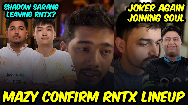 Mazy Confirm RNTX Lineup🥵 Sarang Shadow Leaving Scout😱 Joker Joining SouL | Team Xspark