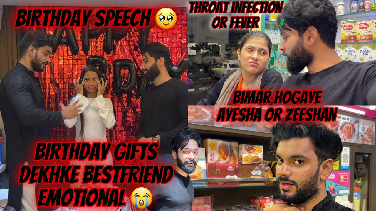 Bestfriend Emotional Birthday Surprise Dekhke 🥹| Ayesha Or Zeeshan Bimar | Fokats | Abresh & Zeeshan