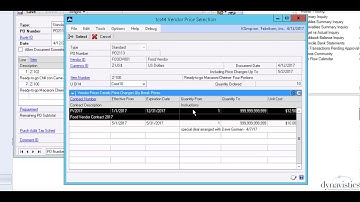 How to Manage Vendor Contract Price in Dynamics GP