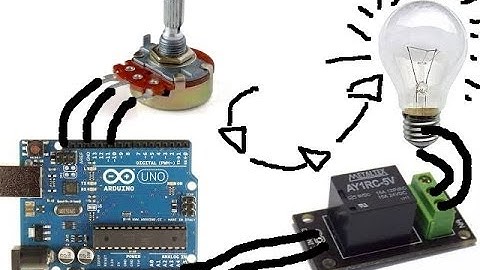 Teste: Arduíno, potenciômetro, rele e lampada incandescente