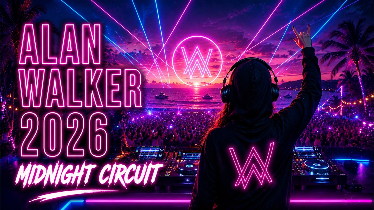 Alan Walker 2026 MIDNIGHT CIRCUIT Neon Beach EDM Future Bass 