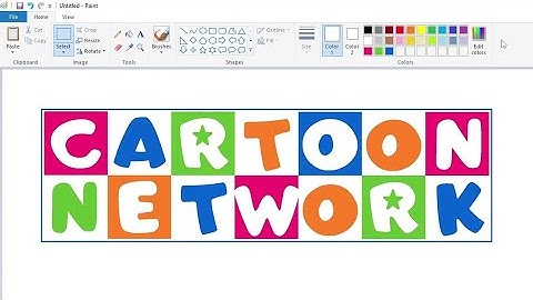 How to draw Cartoon Network logo in Toys "R" Us style using MS Paint | How to draw on your computer