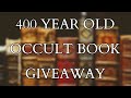 I'm GAVE Away a 400 Year Old Book On Roman Magic - The Esoterica Occult Book Catalog + New Music !