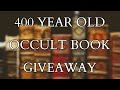 I&#39;m GAVE Away a 400 Year Old Book On Roman Magic - The Esoterica Occult Book Catalog + New Music !