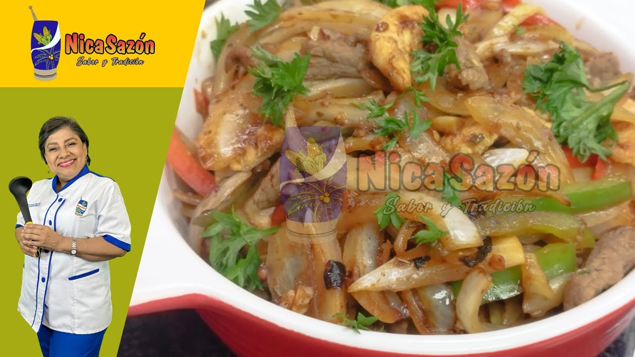 María Esther López | Fajitas mixtas de pollo y res