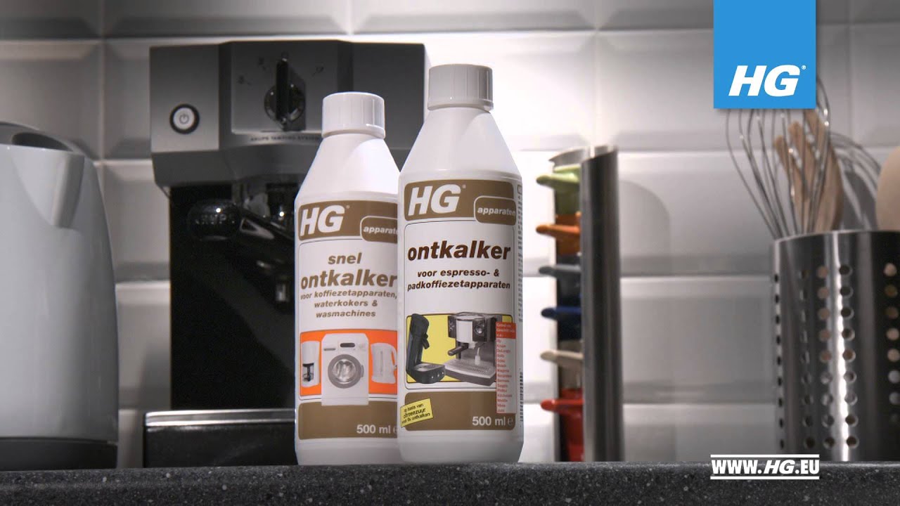 Commercial HG ontkalkers voor espresso- & (pad)koffiezetapparaten, waterkokers & wasmachines