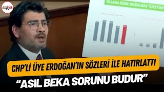 Chp'li Üye Erdoğan'ın Sözleri Ile Hatırlattı: 'Asıl Beka Sorunu Budur'