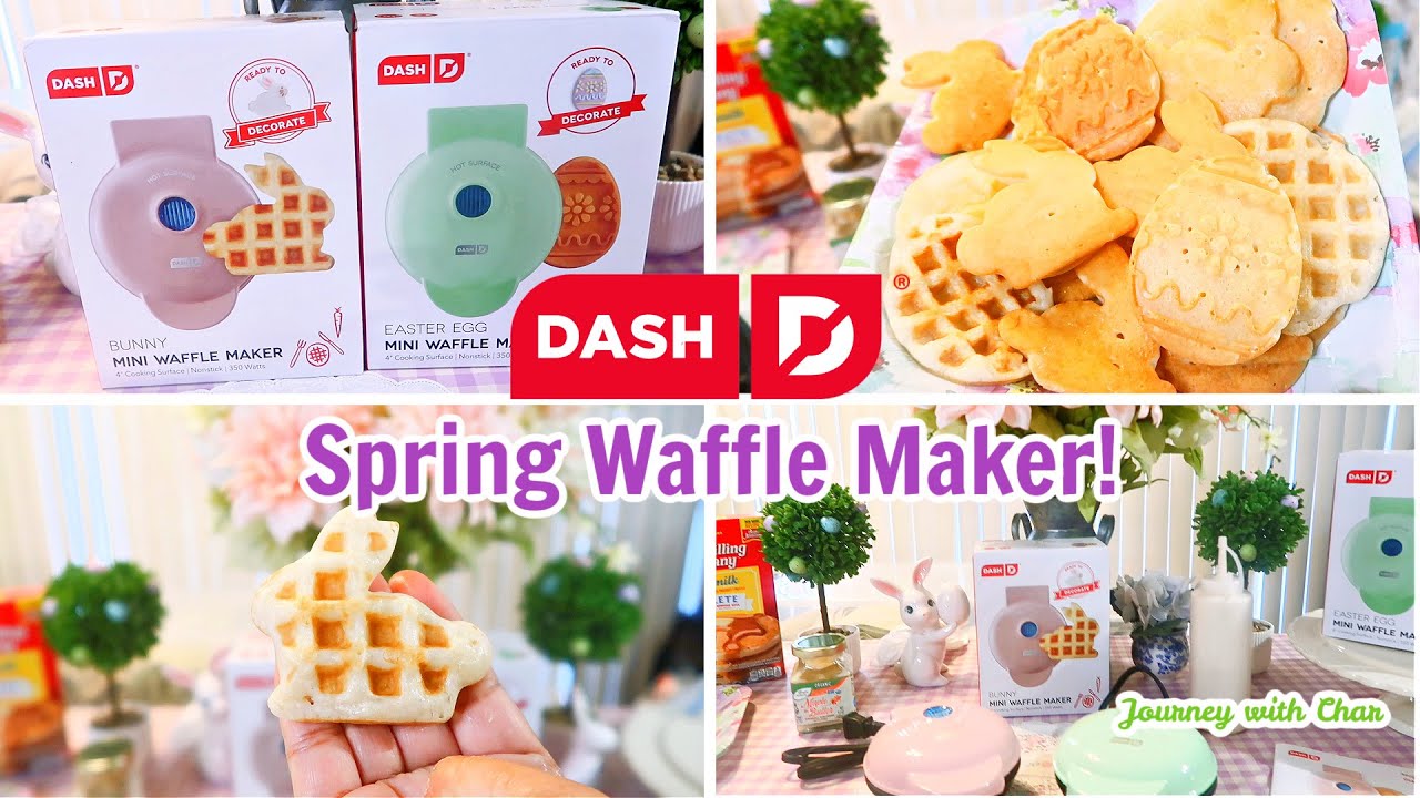 Dash Mini Waffle Maker - 350 W - Red