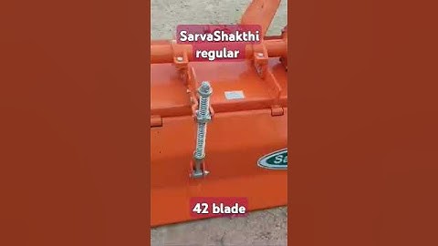 SarvaShakthi Rotavator ♥️ 42-blade #rotavator regular model heavy delivery video from customer later
