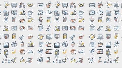 Animated Flat Icons - After Effects Template